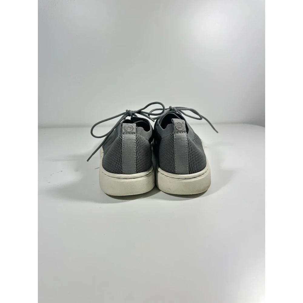 Born Shoes Mens Knit Sneakers Grey Lace‎ Up Casual Shoes BM0000622 Size 11.5 M